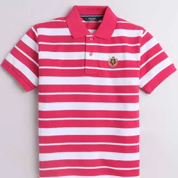 CELSIUS Boys Striped Polo Collar T-shirt-picture-13