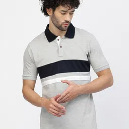 Kalt Striped Polo Collar T-shirt-picture-36