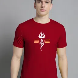 FBAR Graphic Printed V-Neck Cotton T-shirt-picture-15