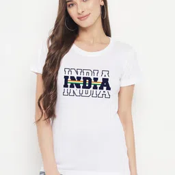 FFLIRTYGO Women Printed Applique T-shirt-picture-13