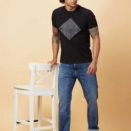 Being Human Men Printed Applique T-shirt-picture-31