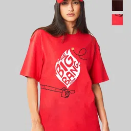 Leotude Women Printed Applique T-shirt-image-91