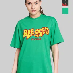 Leotude Women Printed Applique T-shirt-image-82