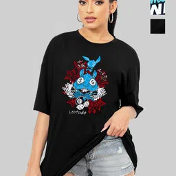 Leotude Women Printed Applique T-shirt-picture-38