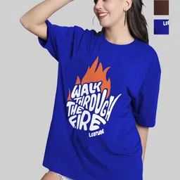 Leotude Women Printed Applique T-shirt-picture-17