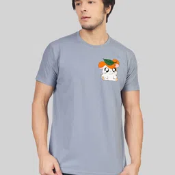 Greylongg Men Graphic Printed Round Neck Cotton T-shirt-picture-22