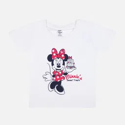 Bodycare Infant Girls Minnie Mouse Printed Cotton T-shirt-picture-32
