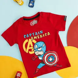 Pantaloons Baby Boys Graphic Captain America Printed Cotton T-Shirt-picture-16