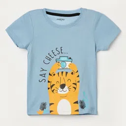 Juniors by Lifestyle Boys Graphic Printed Round Neck Cotton T-shirt-picture-42