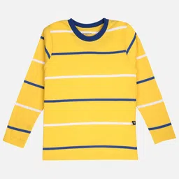Bodycare Boys Striped Round Neck Cotton T-shirt image 1