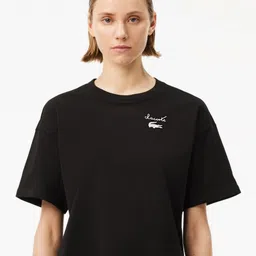 Lacoste Women Applique T-shirt-image-42