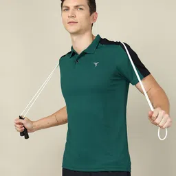 Technosport Polo Collar Anti Static Relaxed Fit Training T-shirt-picture-48
