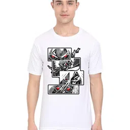 BAESD Men Typography Printed Applique T-shirt image 1