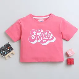 BUMZEE Girls Typography Printed Oversized T-shirt-image-63