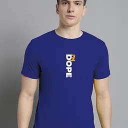 FBAR Typography Printed Round Neck Cotton T-shirt-image-85