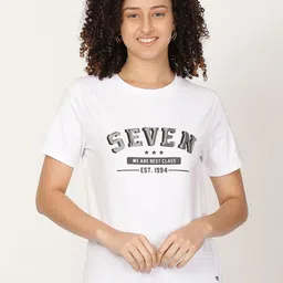 FUTURO summer t shirt collection Women Typography Printed Round Neck T-shirt-image-62