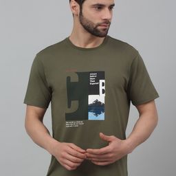 Cantabil Typography Printed Round Neck Cotton T-shirt-picture-39