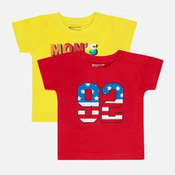 Bodycare Boys Pack Of 2 Typography Printed Round Neck Cotton T-shirts-picture-35
