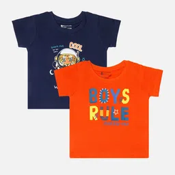 Bodycare Boys Pack Of 2 Typography Printed Cotton T-shirts-picture-11