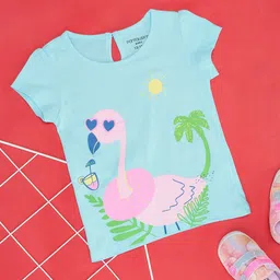Pantaloons Baby Infant Girls Graphic Printed Cotton T-shirt-picture-53