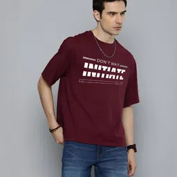 R.Code by The Roadster Life Co. Men Typography Printed Applique T-shirt-picture-20
