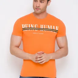 Being Human Typography Printed Round Neck Cotton Regular T-shirt-picture-36