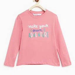 Campana Girls Typography Printed Cotton T-shirt-picture-32