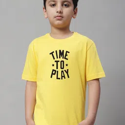 Friskers Boys Typography Printed Short Sleeves Pure Cotton T-shirt-picture-31