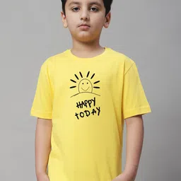 Friskers Boys Typography Printed Short Sleeves Pure Cotton T-shirt-picture-34