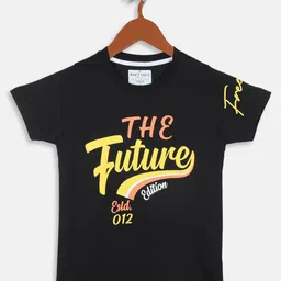 Monte Carlo Boys Typography Printed Cotton T-shirt image 1