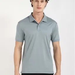 Calvin Klein Jeans Men Solid Polo Collar Cotton T-shirt-picture-42