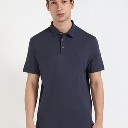 Calvin Klein Jeans Men Solid Polo Collar Cotton T-shirt-picture-53