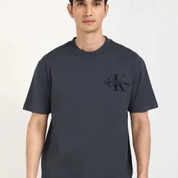 Calvin Klein Jeans Men Typography Printed Round Neck Cotton T-shirt-picture-13