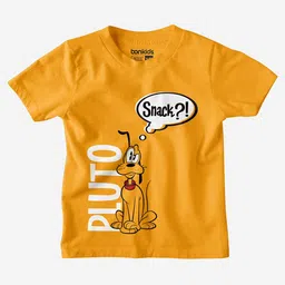 BONKIDS Boys Graphic Printed Round Neck Cotton Pluto T-shirt-picture-34