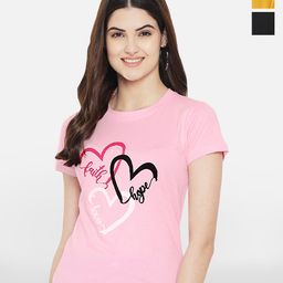Fabflee Pack Of 3 Typography Printed Casual Cotton T-shirt-picture-4