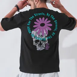 Maniac Graphic Printed Cotton Loose Fitted T-shirt-picture-50
