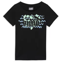 Puma Kids Printed Cotton Crew Neck Tshirts-image-41