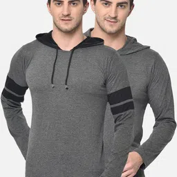 mack jonney VIMAL JONNEY Men Pack Of 2 Hooded T-shirts-picture-14