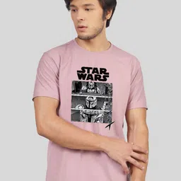 Greylongg Men Graphic Star Wars Printed Round Neck T-shirt-picture-42