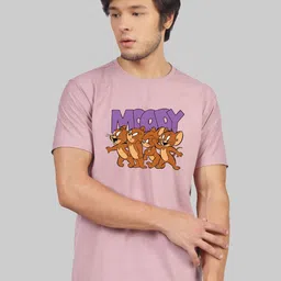 Greylongg Tom & Jerry Graphic Printed Round Neck T-shirt-picture-17