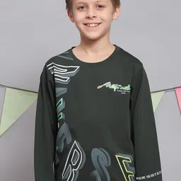 Monte Carlo Boys Typography Printed Cotton T-shirt image 1