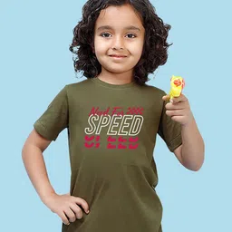 NUSYL Boys Typography Printed Round Neck T-shirt-picture-35