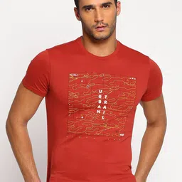 Wrangler Men Red Printed T-shirt-picture-27