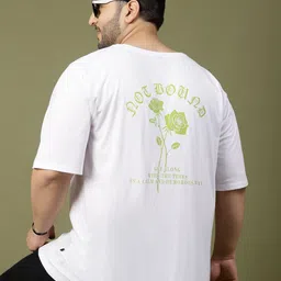 Rigo Men Printed Raw Edge T-shirt-image-52