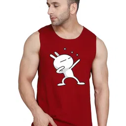 SLOWLORIS Men Printed Raw Edge T-shirt image 1