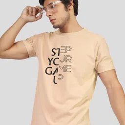 Greylongg Typography Printed Round neck T-shirt-image-85
