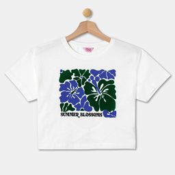 R&B Girls Floral Printed Cotton T-shirt-picture-39