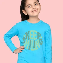 NUSYL Girls Typography Printed Casual T-Shirt-picture-19
