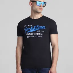 Jack & Jones Typography Printed Slim Fit Pure Cotton T-shirt-picture-47