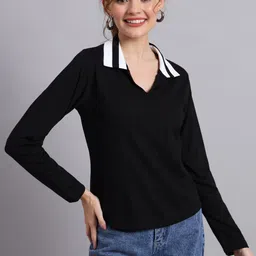 The Dry State V-Neck Cotton Casual T-shirt-image-77